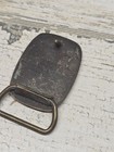 Vintage Captain Black Pipe Tobacco Belt Buckle Solid Brass Usa