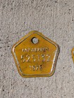 Pair Of 2 Vintage Antwerpen Bicycle License Plate 525132 1976 Matching Set 