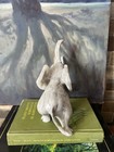 Onyx Elephant Figurine Vintage Hand Carved