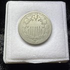 1866 Shield Nickel    rays        Nice Condition  Rare     full Rims    