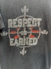 2001 Wwe Vintage Hhh Black T-shirt M  respect Is Earned     fear Is Demanded 