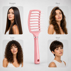 Pink Vent Detangling Hair Brush For Wet Dry Hair Lightweight Styling Comb