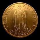 Norway 1910 10 Kroner Gold
