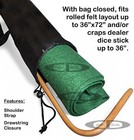 Carrying Bag W shoulder Strap For Craps Dealer Dice Stick 36  Layout Accessories