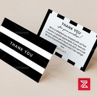 Thank You For Your Purchase 500 Business Cards Pro Design 16pt Uv Gloss Or Matte
