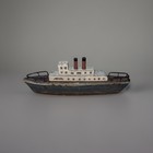 Rare Antique Handmade Carved Wood Folk Art Boat Model Boat Ship Schiff