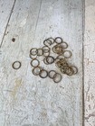 32 Antique 1700 s French 1 Inch 18th 19th Century Curtain Rings Great Patina Br
