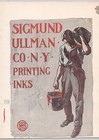 Sigmund Ullman Co Ink Advertising Print Ad Man Carrying Ink Image May 1900 B2-48