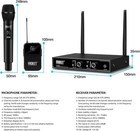 Froket Fu-2002 Wireless Mic Combo Pack Receiver  Handheld Mic  Lavalier  Headset