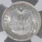 1890 Haiti 10 Centimes Ngc Ms61 - Scarce Coin