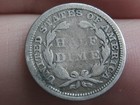 1858 P Seated Liberty Half Dime- Philadelphia  Good Details