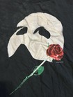 Vintage 1980s Phantom Of The Opera Tshirt White Graphic Men   s Xl Tee Black Glow