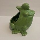 Vintage Frog Toilet Brush Holder Anthropomorphic Cottage Fairy Whimsical 1990s