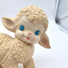 Vtg 1955 Squeaky Lamb Baby Toy The Sun Rubber Co 6  Squeak Squeeze