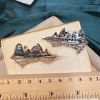 Silvery Landscape Abalone Iridescent South Sea Natural White Pearl Brooch 925s