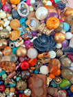 1 Lb Bead Soup Random Mix Loose Jewelry Upcycled Craft Charms 16 Oz Bulk 450 G