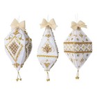 Bucilla Ornament Kit Beaded Elegance Jeweled Felt Makes 3 Large Ornaments New