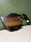 Vtg Wood Goose Wall Plaque Shelf 1 Peg Folk Art Country Cottage
