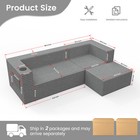 Oversized Chaise Lounge Chair Cloud Modular Sectional Sofa Couch 1 Or 3-seats