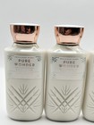 New Bath   Body Works Pure Wonder Body Lotion 3pc Set Full Size Shea Butter