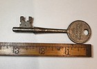 Rare Antique Vintage Reading Hardware Corp  Skeleton Barrel Lock 3 1 8    Key  9