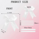 Twist Tie Bows Satin Ribbon Bow 3 3 Inch Gift Wrap Bow Craft Bows For Gift Wrapp