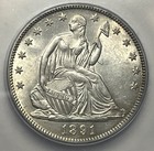 1891-p Seated Liberty Half Dollar - Icg Ms-62  Lustrous  Uncirculated 50c