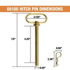 Hitch Pin 1 2 X 4-1 4 Inch With Cotter Pin For Truck Trailer Tractor Towing