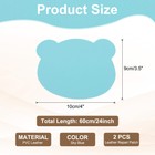 Leather Repair Patch  2 Pcs Self Adhesive Vinyl Patch  4 X 3 5  Sky Blue