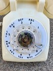 Vintage  Itt Rotary Desk Phone  Cream Off White