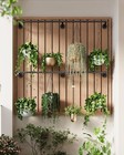 Wall Plant Hanging Rod For Window Ceiling  65 7 Inch  Metal black