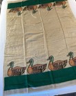 Vintage Biederlack 77   x58    Mallard Duck Ducks Throw Blanket  Made Usa Plush  Euc