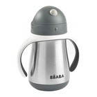 Beaba Stainless Steel Straw Sippy Cup  Insulated Toddler Cups Spill Proof Wit   