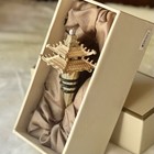 New L   objet Gold Crystal Pagoda Wine Stopper W gift Box Dinnerware Table Setting