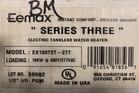 Eemax Ex180t2t-277 Three Phase Commercial Electric Tankless Water Heater