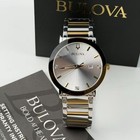 Bulova Futuro Modern 98d151 Silver Dial Stainless Steel Men s Quartz Watch 42 Mm