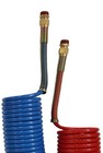 Trailer Brake Coiled Air Line Hose 12 Ft Red   Blue Set Replaces Velvac 022025