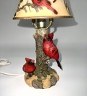 Cardinals Sitting On Tree Limb  Home Decor Lamp  Cardinals Lamp  Cardinal Decor