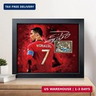 Sufenvera Signed Cr7 Cristiano Ronaldo Framed Photo Collage Poster 10x8 Inch juv