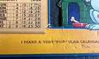 1932 Die Cut Calendar  pup ular Doggy