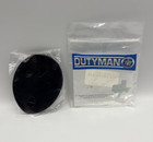 Dutyman Oval Black Leather Clip On Badge Holder Model 5302 New Professional Gear