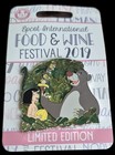 Disney Parks Pin Trading 2019 Epcot Intl Food   Wine Festival Jungle Book