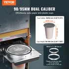 Vevor Fully Automatic Sealing Machine Tea Cup Sealer 500-650 Cups h 180 Mm Gold