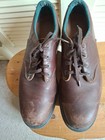 Vintage Red Wing Brown Leather Steel Toe Super Sole Shoes Made In Usa 11 D Mens