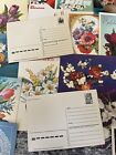 Lot Of 20  Vtg 1980 s   90 s Ussr Soviet Russian Post Cards Flowers Unused New