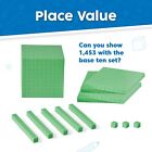 Hand2mind Green Foam Base Ten Blocks Complete Set    set Of 644 