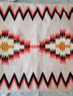 Beautiful Vintage Navajo Rug Din    Handspun Wool  Natural Colors 