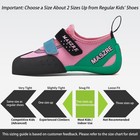Maszre Kids Rock Climbing Shoes For Sport Climbing And Bouldering Black