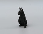 Antique French Or Austrian Vienna Cold Painted Bronze Figure Of French Bulldog