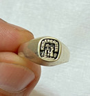 Kindergarten Graduation Ring 925 Sterling Silver Kids Child Band Size 4 75 - 5